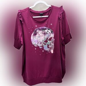 Torrid Sweater Short Sleeve Top